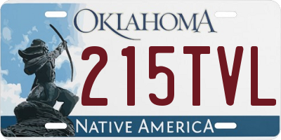 OK license plate 215TVL