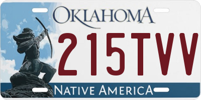 OK license plate 215TVV