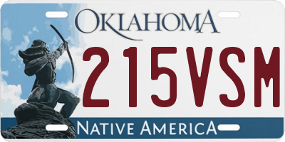 OK license plate 215VSM