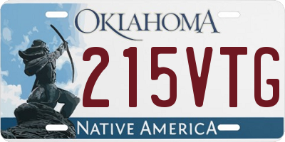 OK license plate 215VTG
