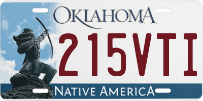 OK license plate 215VTI