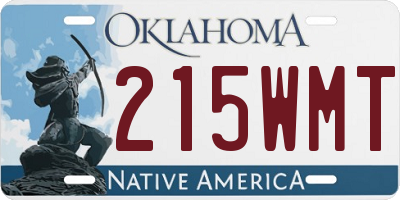 OK license plate 215WMT