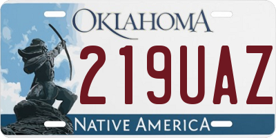 OK license plate 219UAZ