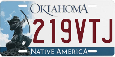 OK license plate 219VTJ