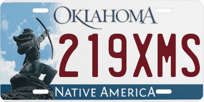 OK license plate 219XMS