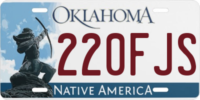 OK license plate 220FJS