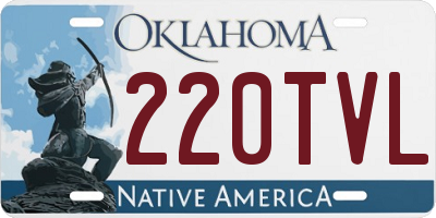 OK license plate 220TVL