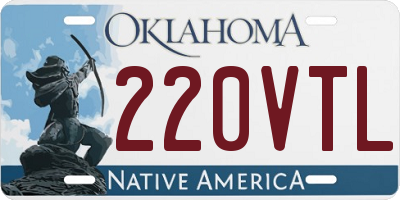 OK license plate 220VTL