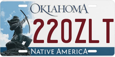 OK license plate 220ZLT