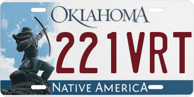OK license plate 221VRT