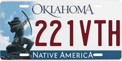 OK license plate 221VTH