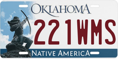 OK license plate 221WMS