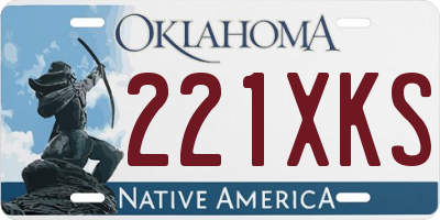 OK license plate 221XKS