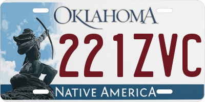 OK license plate 221ZVC