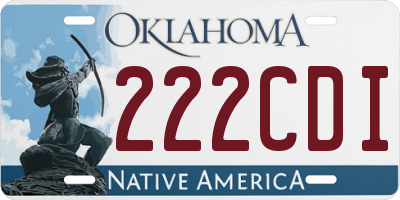 OK license plate 222CDI