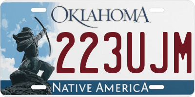 OK license plate 223UJM