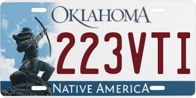 OK license plate 223VTI
