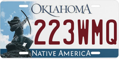 OK license plate 223WMQ