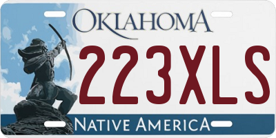 OK license plate 223XLS