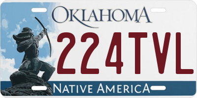 OK license plate 224TVL