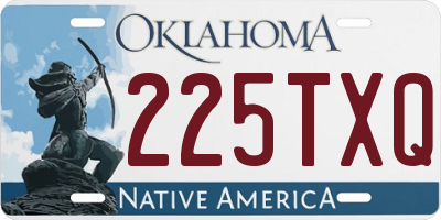 OK license plate 225TXQ