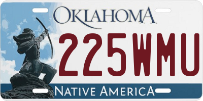 OK license plate 225WMU