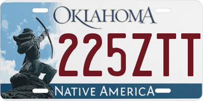 OK license plate 225ZTT