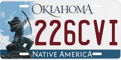 OK license plate 226CVI