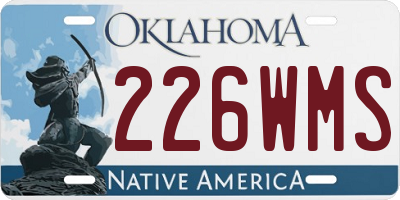 OK license plate 226WMS