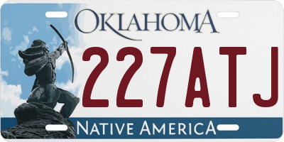 OK license plate 227ATJ
