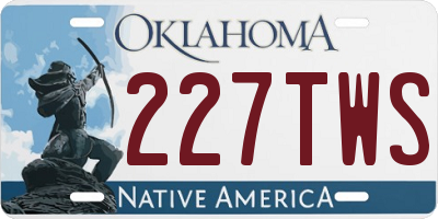 OK license plate 227TWS