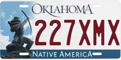 OK license plate 227XMX
