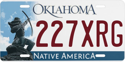 OK license plate 227XRG