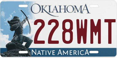 OK license plate 228WMT
