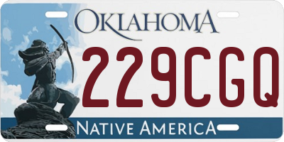 OK license plate 229CGQ