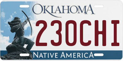 OK license plate 230CHI