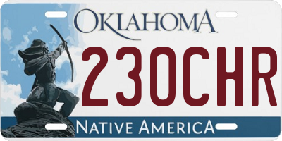 OK license plate 230CHR