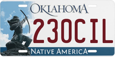 OK license plate 230CIL