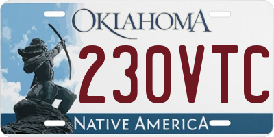OK license plate 230VTC