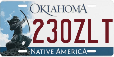 OK license plate 230ZLT