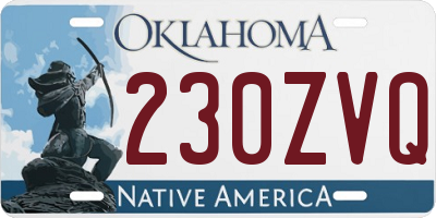 OK license plate 230ZVQ