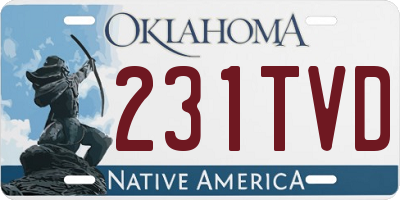 OK license plate 231TVD