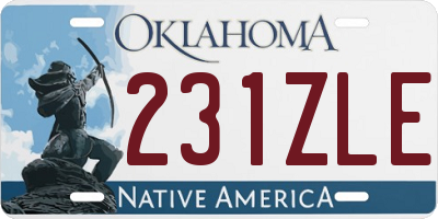OK license plate 231ZLE