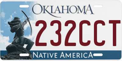 OK license plate 232CCT