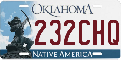 OK license plate 232CHQ