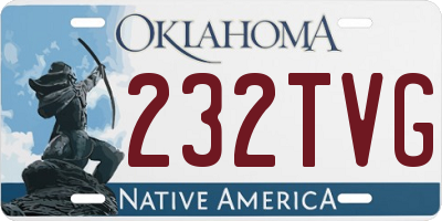 OK license plate 232TVG