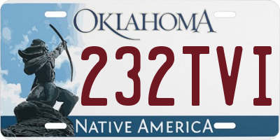 OK license plate 232TVI