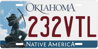 OK license plate 232VTL