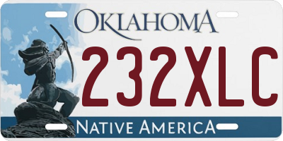 OK license plate 232XLC