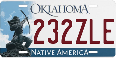 OK license plate 232ZLE